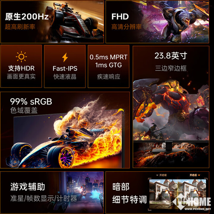 电竞竞猜入口机械师推MJF24F200电竞显示器 200Hz高刷国补466元(图2)